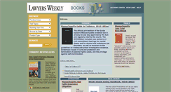 Desktop Screenshot of books.lawyersweekly.com
