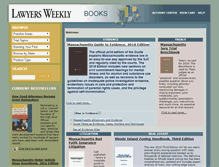 Tablet Screenshot of books.lawyersweekly.com