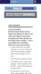 Mobile Screenshot of massrules.lawyersweekly.com